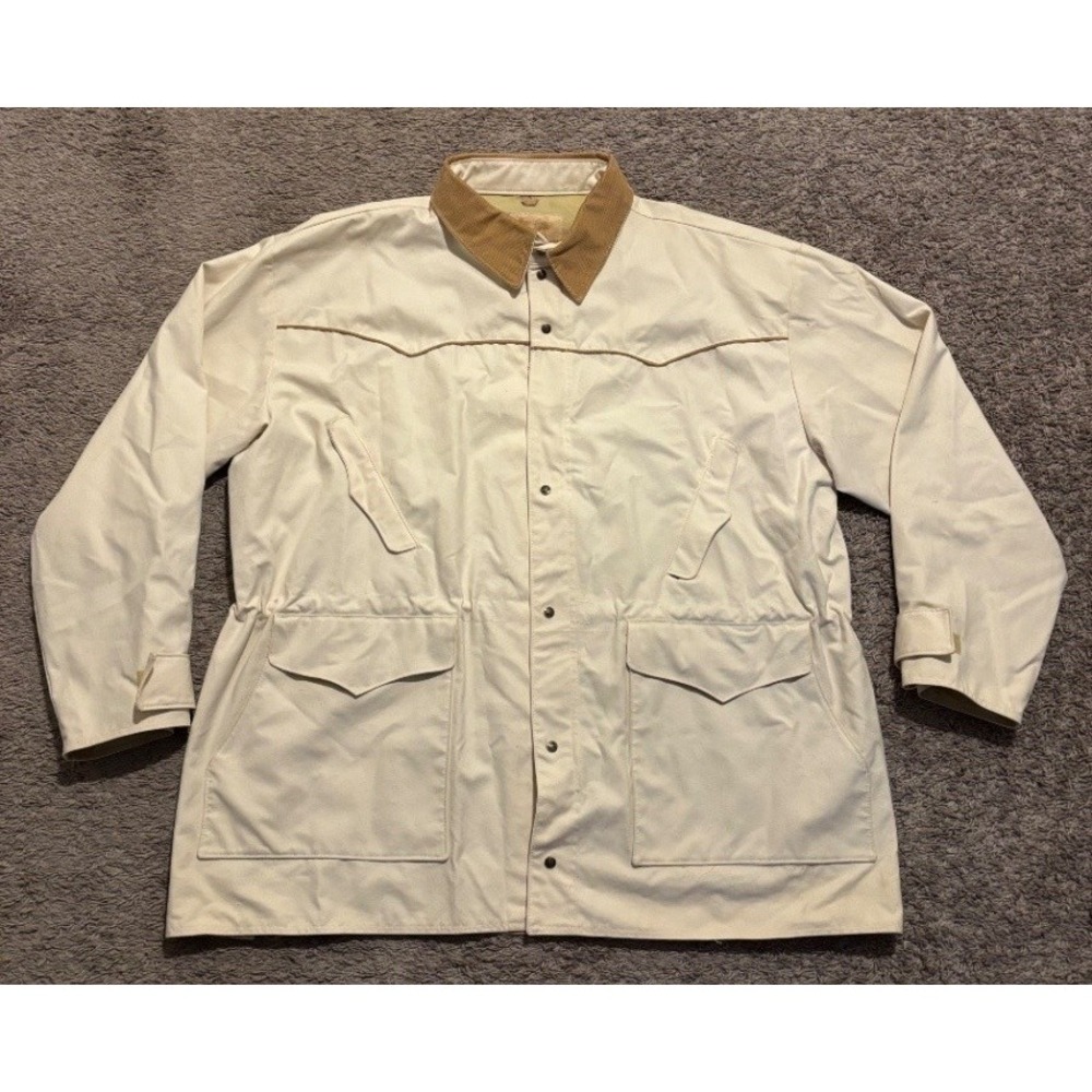 Schaefer Outfitter Original Drifter Coat Mens 2XL Western Canvas USA Beige